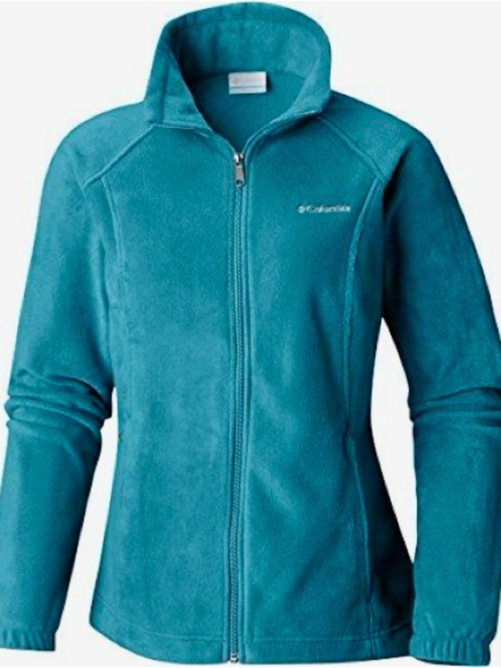 Columbia Women's Teal Full-Zip Teddy Fleece Jacket